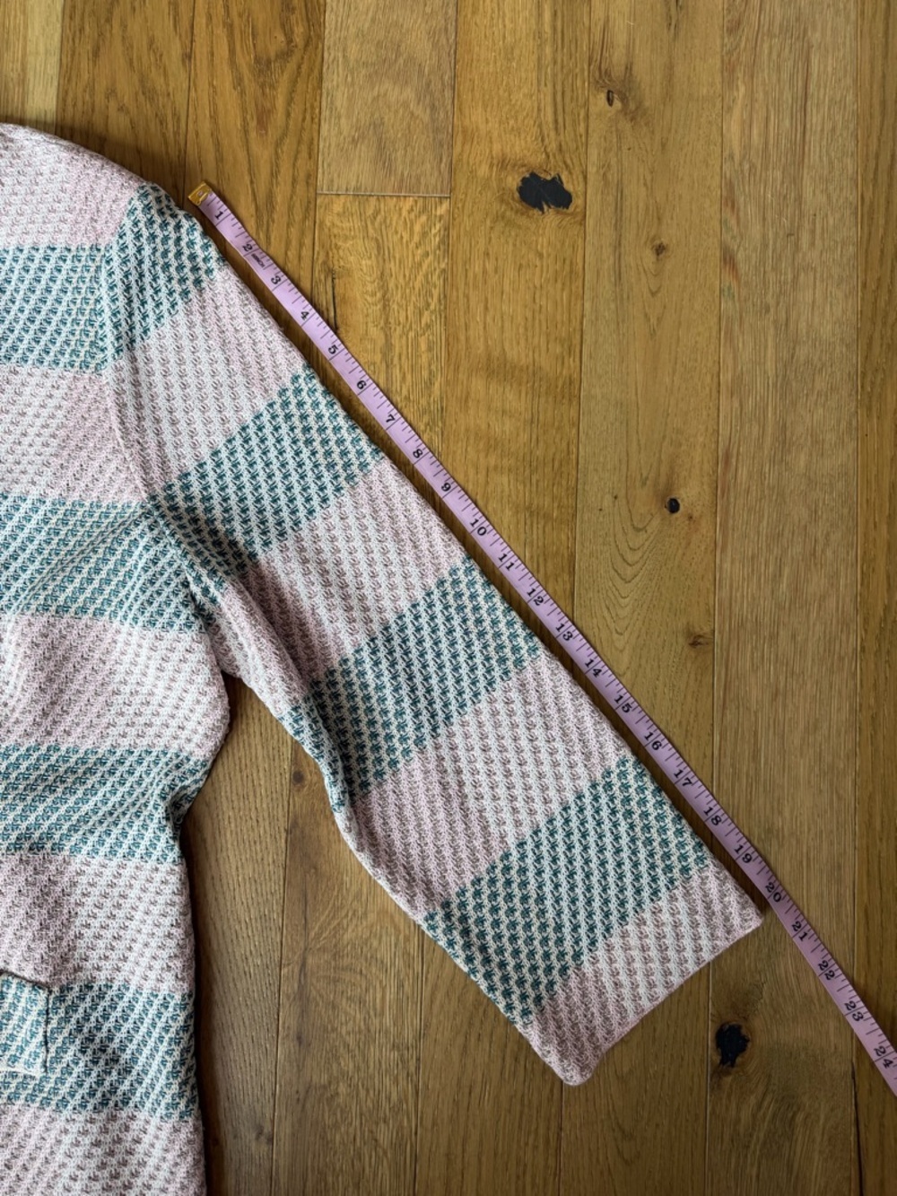Misook Pink & Navy Plaid Blazer + Shorts Set XL Gold Buttons 💖💙 - Picture 15 of 16